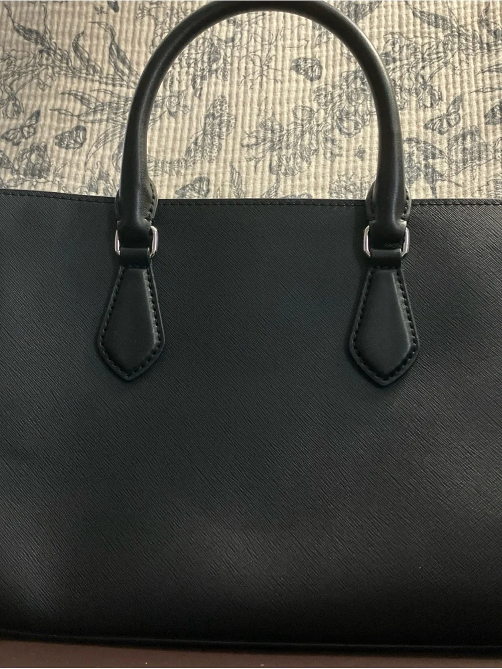 Michael  Kors Sheila Medium Logo Satchel Crossbody Black/Silver